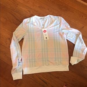 comfy long sleeve Wildfox pastel sweatshirt